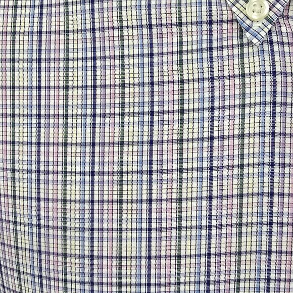 Charles Tyrwhitt Weekend Non Iron Classic Fit Pastel Plaid Shirt Men's XXL - Picture 4 of 6